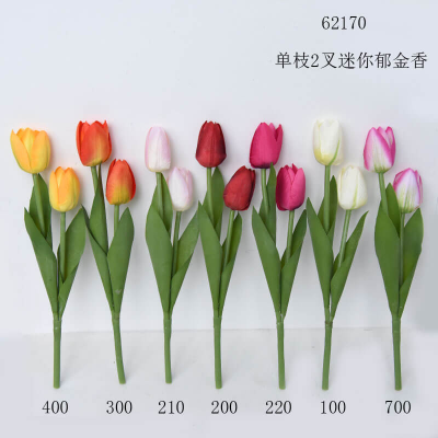 Plastic Tulip Stems Tulips for Wedding Party Home Decoration