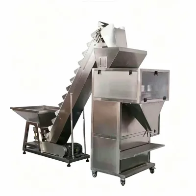 Semi Automatic Vertical Granule Filling Machine for Rice Sugar Salt Bean Grain Packaging