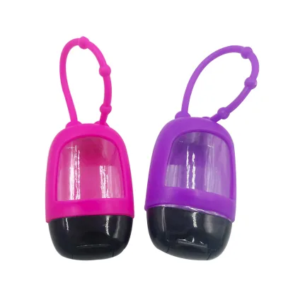 1Pc Mini Cute Refillable Bottle Silicone Hand Sanitizer Perfume Holder Portable Traveling Empty Bottle Bath and Body Works