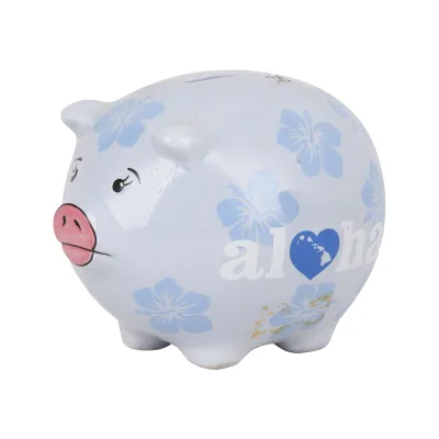 New Arrivals Wholesale Colorful Ceramic Piggy Banks Ceramic Coin Storage for Kids