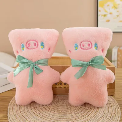 Adorable Piggy Doll Eco-Friendly Stitched Plush Toy for Stress Relief Embroidered Gift Birthdays Free ODM PP Cotton OPP
