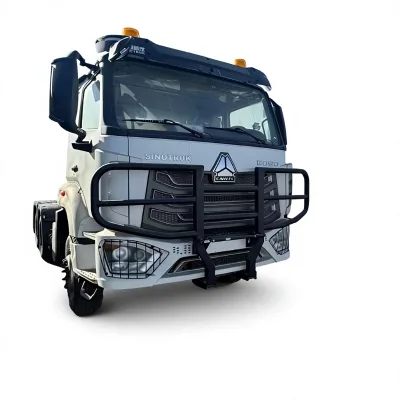 New HOWO 400hp Tractor Truck Cab Heavy Duty Diesel Manual Transmission 6x4 Weichai FAST Rear Camera Euro 2 Emission Logistics