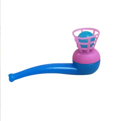 Classic Sports Toy Floating Pipe Blow the Ball Plastic Classic Game Toys for Kids