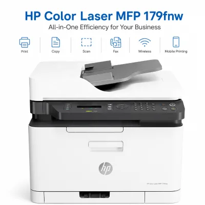 Color Laser MFP 178nw for HP Wireless All-in-One A4 Desktop Printer Network USB Wired Printing Copier Scanner Refurbished