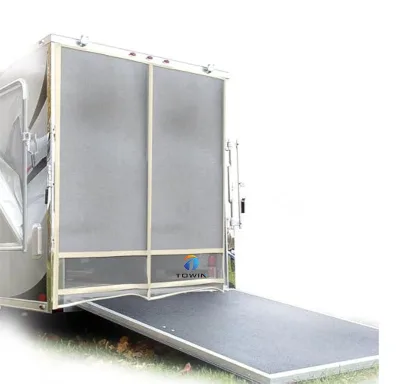 The Camper Van Uses Mosquito-proof Screen Doors with Magnetic Closure and Velcro Installation Fiberglass Screen Doors