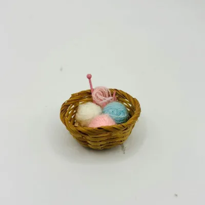 Dollhouse mini ball of yarn