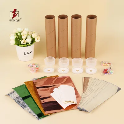 HONGE Education Toy Paper Kaileidoscope Craft Color One Pieces DIY Printing Kaleidoscope Toys Can Passed EN 71 Crystal Ball