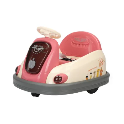 New Net Celebrity Children's Electric Bumper Car Drift Car Remote Control Can Sit Inside and Outside the Rotating Kart Charging