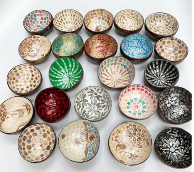 Eco-friendly Rich Design Natural Fashionable Multi-functional Coconut Bowl for Salad Wedding Tableware Decoration