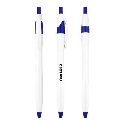 Top Fashion Simple Style Pressing Large Capacity Office Commercial Signature Pen Plastic Ballpoint Pen