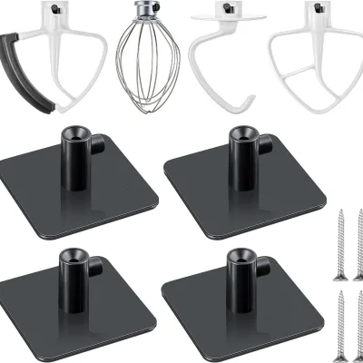 Modern Kitchen Organizer Metal Blender Storage Rack for Storage and Organization of Your Kitchen Aid Attachments