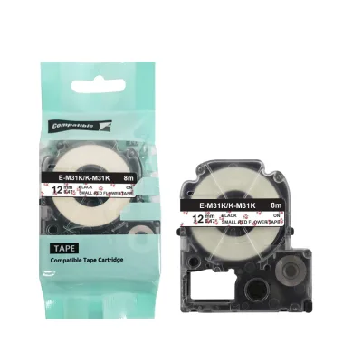 E-M31K/K-M31K Thermal Transfer Ribbon Cartridge Compatible E-pson Label Tape