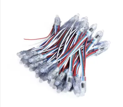 12mm RGB Pixel Point String Light Programmable LED for Outdoor WS2801 Plastic PC Body Landscape Application Beautiful Lights
