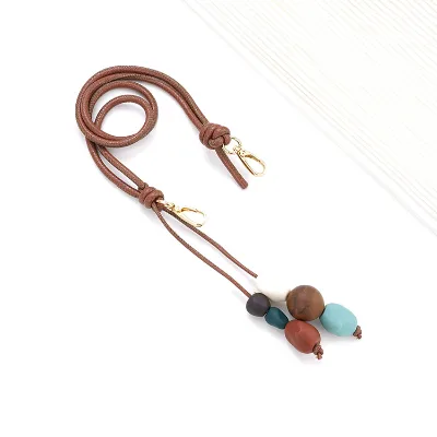 Inner Lining Shoulder Strap with Cashew Bead Design, Adjustable Crossbody Bag Strap Fashion Upgrade