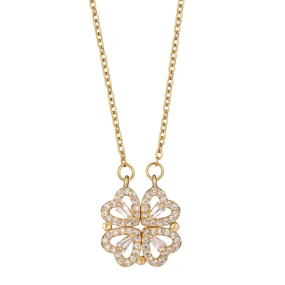 Exquisite Nurse Gift Necklace High Quality Choker Necklace Fashion Four Leaf Clover Necklace