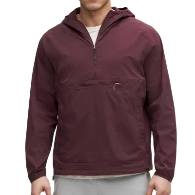 Breathable Nylon Hooded Windbreaker for Outdoor Work Lightweight Custom Logo Jacket for Travel Hiking Uniform Use