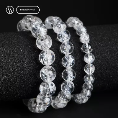 Natural Crystal Bracelet Wholesale Highest Quality Natural Flowering clear Quartz Bracelets for Gifts