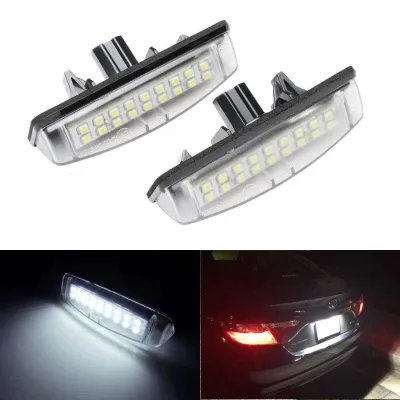 Auto Lighting Systems Accessories Parts Car Led License Plate Light License Tag Lights Car License Number Plate Lamps