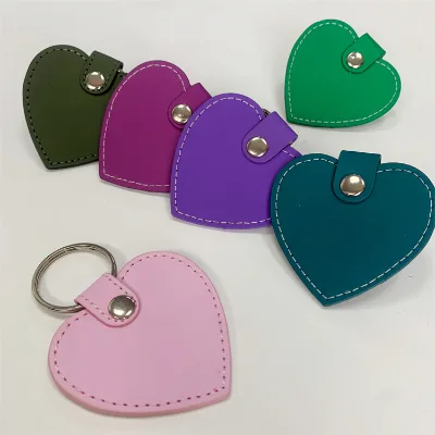 Low Price Custom 3D High Polished Design Leather Keychains Pendant with Custom Shape & Color High Quality National Day Use
