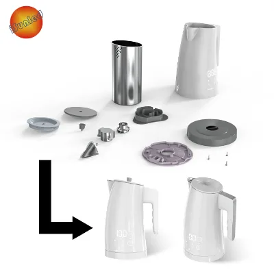 Wholesale Custom All Kinds Home Hotel Electric Kettle Inner Heater Element Spout Filter Upper Lid Handle Cover Base Spare Parts