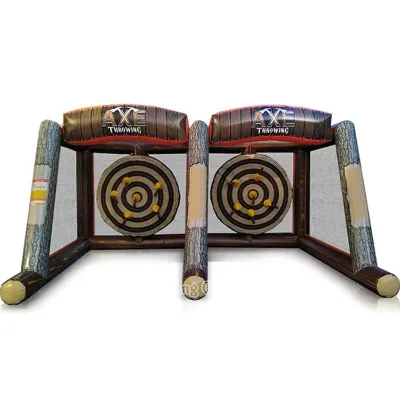 New Design inflatable sport games Flying Single / Double Size Inflatable axe Throwing game For Sale