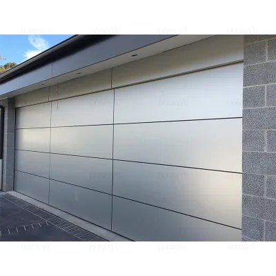 Tampa Popular Galvanized Steel Automatic Flat Garage Door Garage Doors Tempered Glass Modern Aluminum Garage Doors