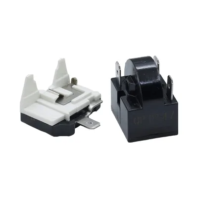 Manual PTC Refrigerator Start Relay 3Pin Coolers Compressor Starter Refrigerator Overload Plastic