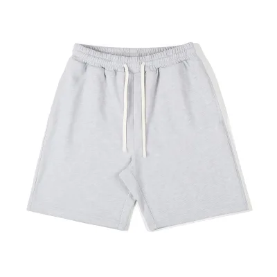 100% Cotton Drawstring Sweat Shorts Men's Street Wear Style Sports Casual Loose Shorts