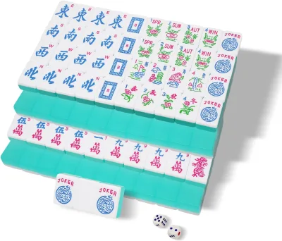 Mahjong Display Tile Set American Jell Mahjong Tile Set 166 Engraved Acrylic Tiles