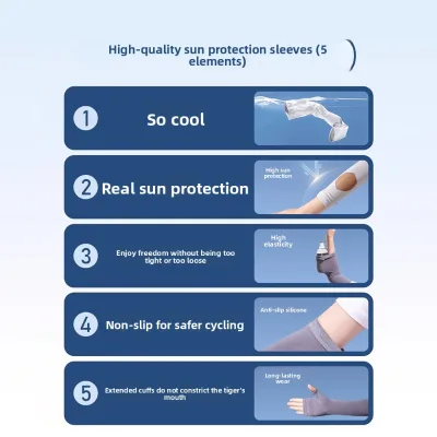 Women's Summer Anti-UV Breathable Seamless Fusing 80g Nylon/Cashmere Ice Sleeve Gloves Silicone Palm Protection Driving Cycling