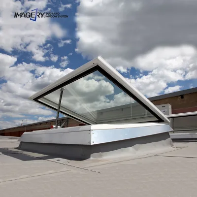 Smart Aluminum Skylight Roof Window Electric Controlled and Soundproof for Basement Competitive Price