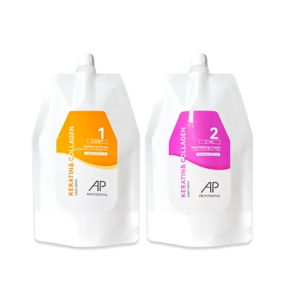 Fast Action Ionic Rebonding Straight Cream 2 Step Keratin Formula for All Hair Types Long Lasting Straight and Smooth Effect