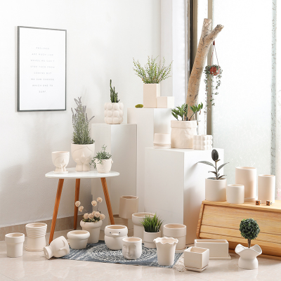 P175 Modern Ceramic Pot for Plants Ceramics Flower Pots Clay Plant Planter for Home Decorative