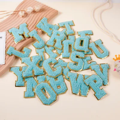 English Patches 26 Letter Decal Badge Coloured English Letter Patches School Uniform Number Embroidered Cloth Patch