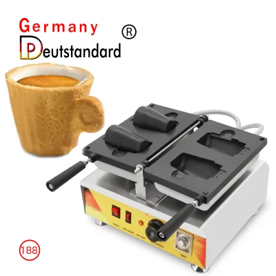 Customized Logo Stainless Steel Electric Coffee Cup Waffle Maker Custom Waffle Machine with CE