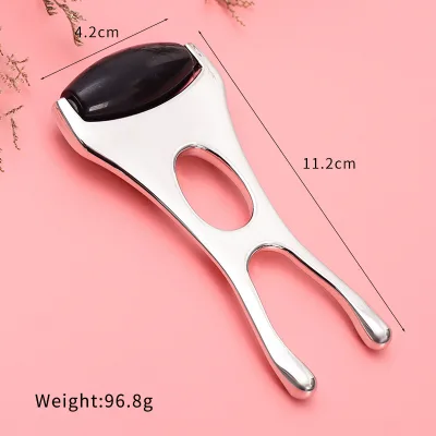 Hot Sale ObsidianJade Roller Metal Facial Nose Nasal Curet Lifting Beauty Tools For Lift Skin Tightening Skin Care Tool