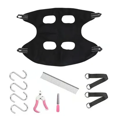 Hot Selling Pet Grooming Hammock Harness Breathable Dog Hammock Bag Dog Grooming Helper Set