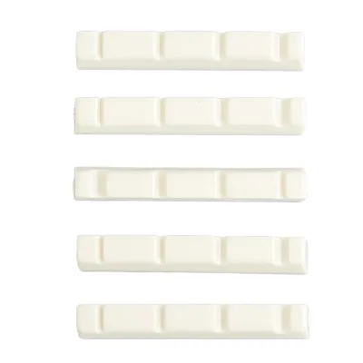 5PCS Guitar Nut Set Slotted Nut Musical Instrument Accessory for 4 String Electric Acoustic Guitar