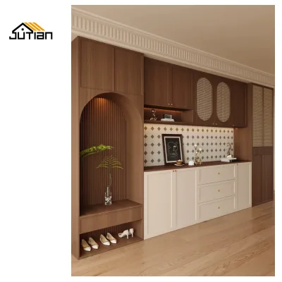 Wholesale Luxury Modern Recycled Pine Wooden Shoe Cabinet for Entryways Shoe Rack Cabinet Furniture for Living Room