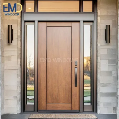 Exterior Aluminum Sliding Door with Stainless Steel Mosquito Net