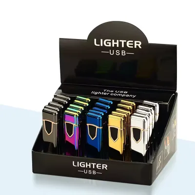 Small Charging Electric Lighter Customize New Usb Rechargeable Lighter Touch Screen Electronic Cigarette Lighters