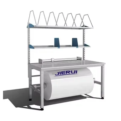 Professional ESD Workbench Grey Industrial Assembly Durable Wood Console Wrapping Bubble Film Packing Table Shelf