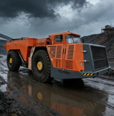 Underground Ore Hauler 12000kg Rated Load with Excellent Climbing Ability 25% Grade for Steep Ramp Mining Operations