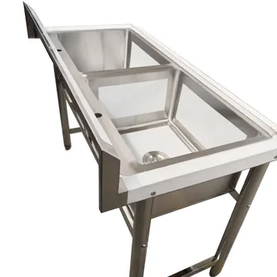 Easy-To-Maintain Space-Saving Stainless Steel Double Sink Stainless Steel Double Sink for Kitchens