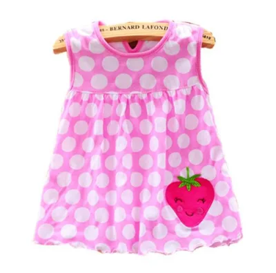Baby Summer Clothes Toddler Floral Printed Dress Girls Top Shirt Sleeveless Sundress Baby Girl Dresses