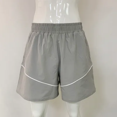Custom logo Stretch Nylon Breathable Active Athletic Split Hem Workout Mens Sports Fitness Running Gym Jogger Shorts