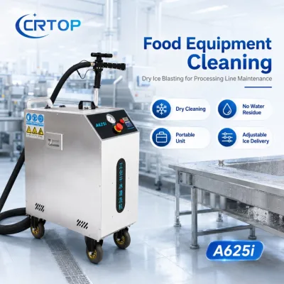 Crtop Food Processing Dry Ice Cleaning System Supplier with A625i Mobile Unit for Packaging Equipment