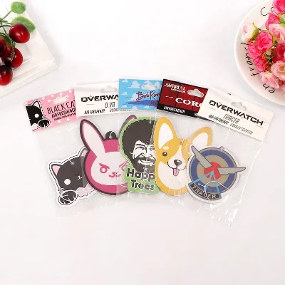 Factory Price Private Label Custom Design Car Air Freshener Funny Cardboard