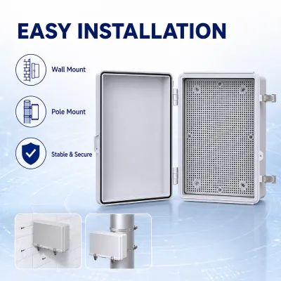 Grey IP67 Waterproof Junction Box 120*90*70mm Weatherproof Electrical Switch Box Plastic Electric Box for Outdoor Electrical