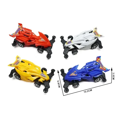 Plastic Pull Back Car Friction Inertia Vehicle Toy for Promotional Big 110 mm Capsule